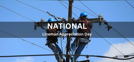 National Lineman Appreciation Day [राष्ट्रीय लाइनमैन प्रशंसा दिवस]